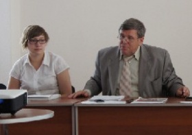 Ирина Ставниченко и ректор Валерий Будак