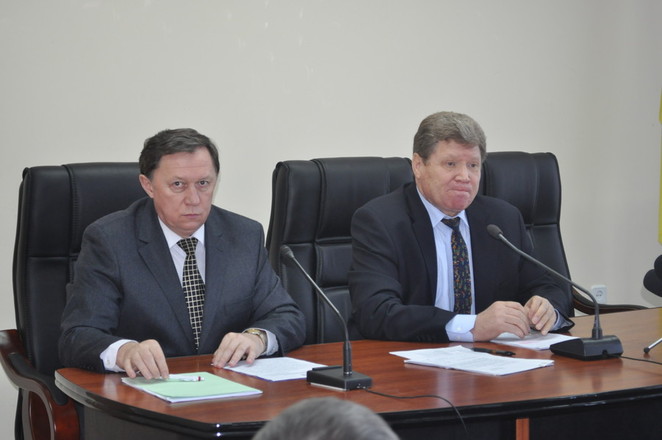 Вице-губернатор В.Рукоманов и губернатор Н.Круглов