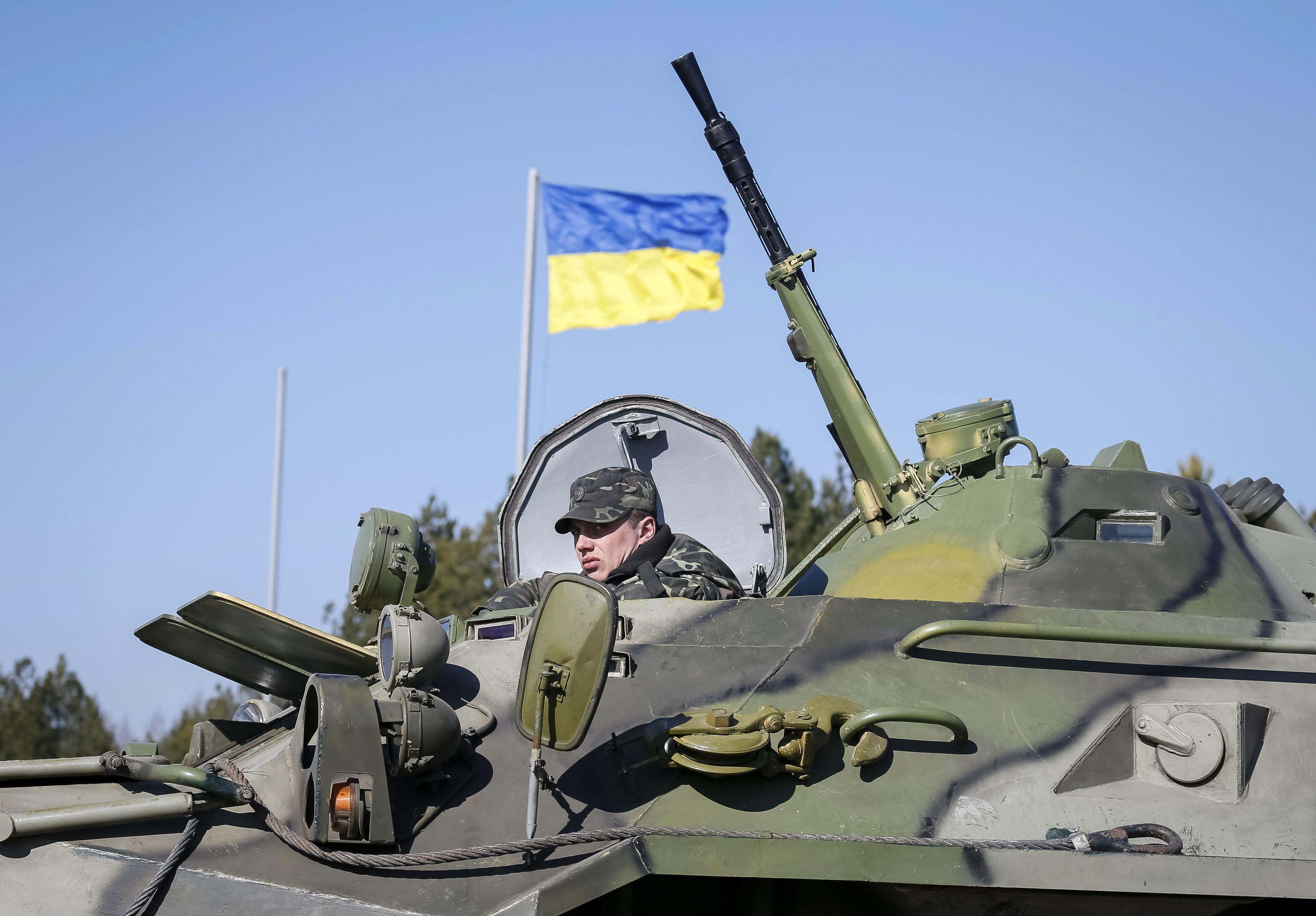 Украинские военные сбили БПЛА над воинской частью