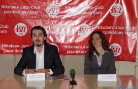 Владимир Алексеев и Татьяна Алексеева, арт-менеджер Джаз-клуба