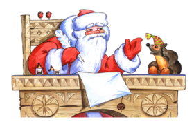 Дед Мороз пишет письмо Игорю Дятлову