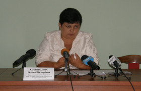 начальник главного управления труда и социальной защиты населения облгосадминистрации Ольга Сивопляс 