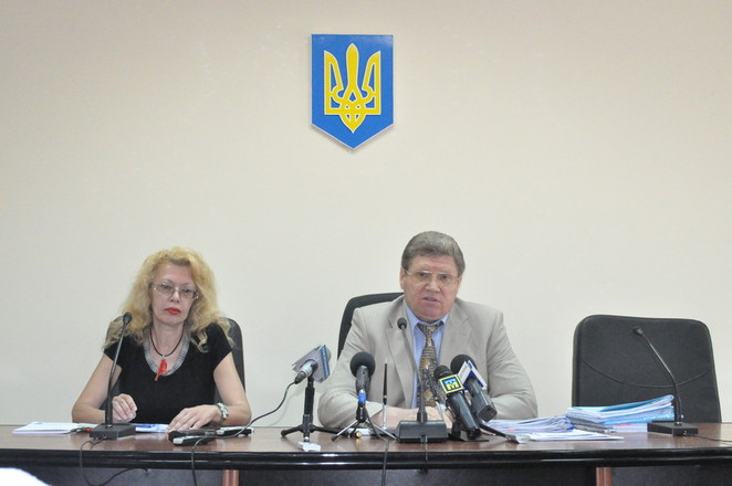 Помощница губернатора Н.Лущан и председатель Николаевской ОГА Н.Круглов