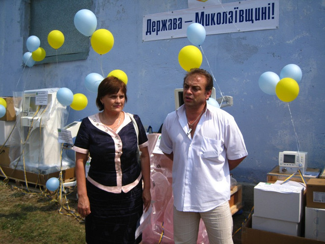 начальник облздрава Светлана Хотина с главрачем Первомайской ГЦМБ Константином Некрасенко