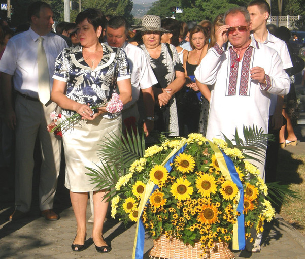 Владимир Чайка с Татьяной Яблоновской перед началом церемонии