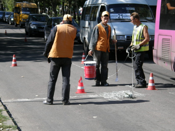 Разметка проспекта