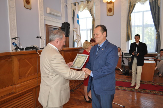 Награждение С. Бондаренко