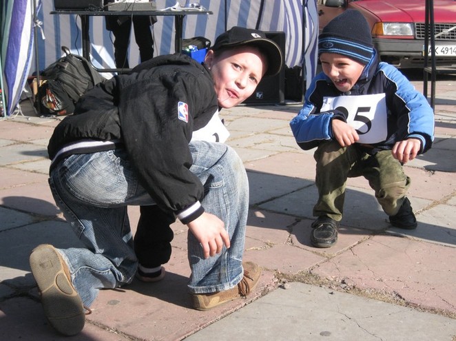 самые младшие участники пробега