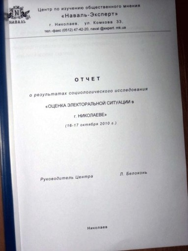 отчет социсследований