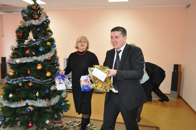 Р. Васюков в роли Деда Мороза