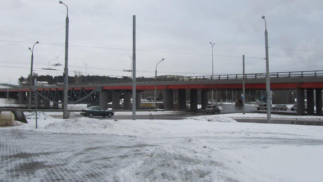 крупнейшая кольцевая развязка Вильнюса (Литва)