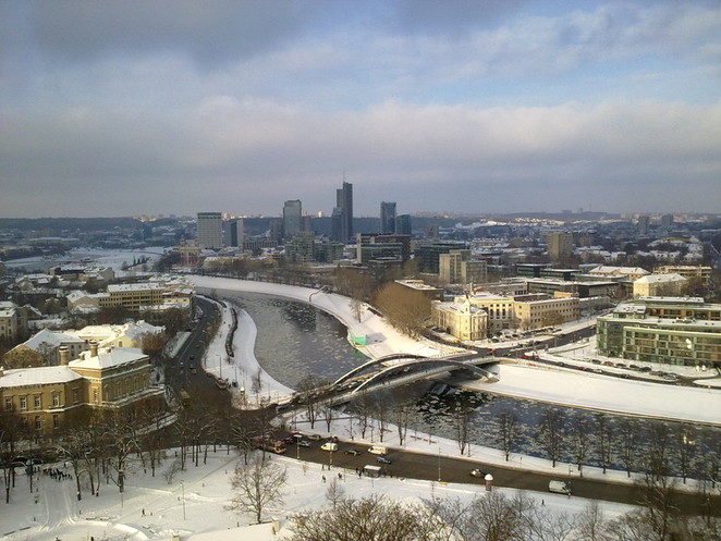 Вид на "новый город" (Вильнюс, Литва)