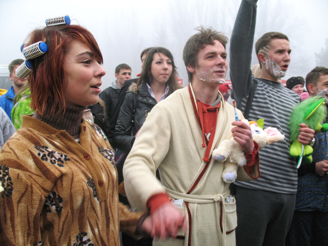 Николаевцы веселились, как могли