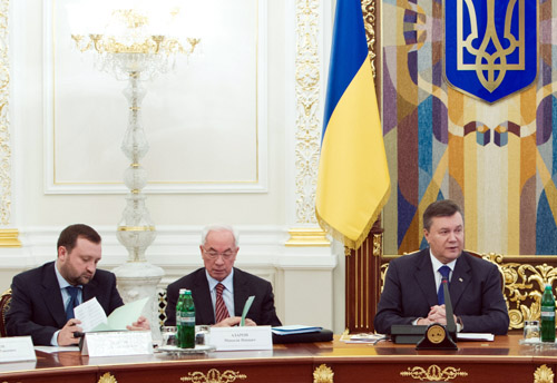 Сергей Арбузов, Николай Азаров, Виктор Янукович