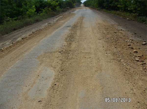 Так дорога виглядала "до ремонту" - 5 серпня цього року.Фото прес-служби