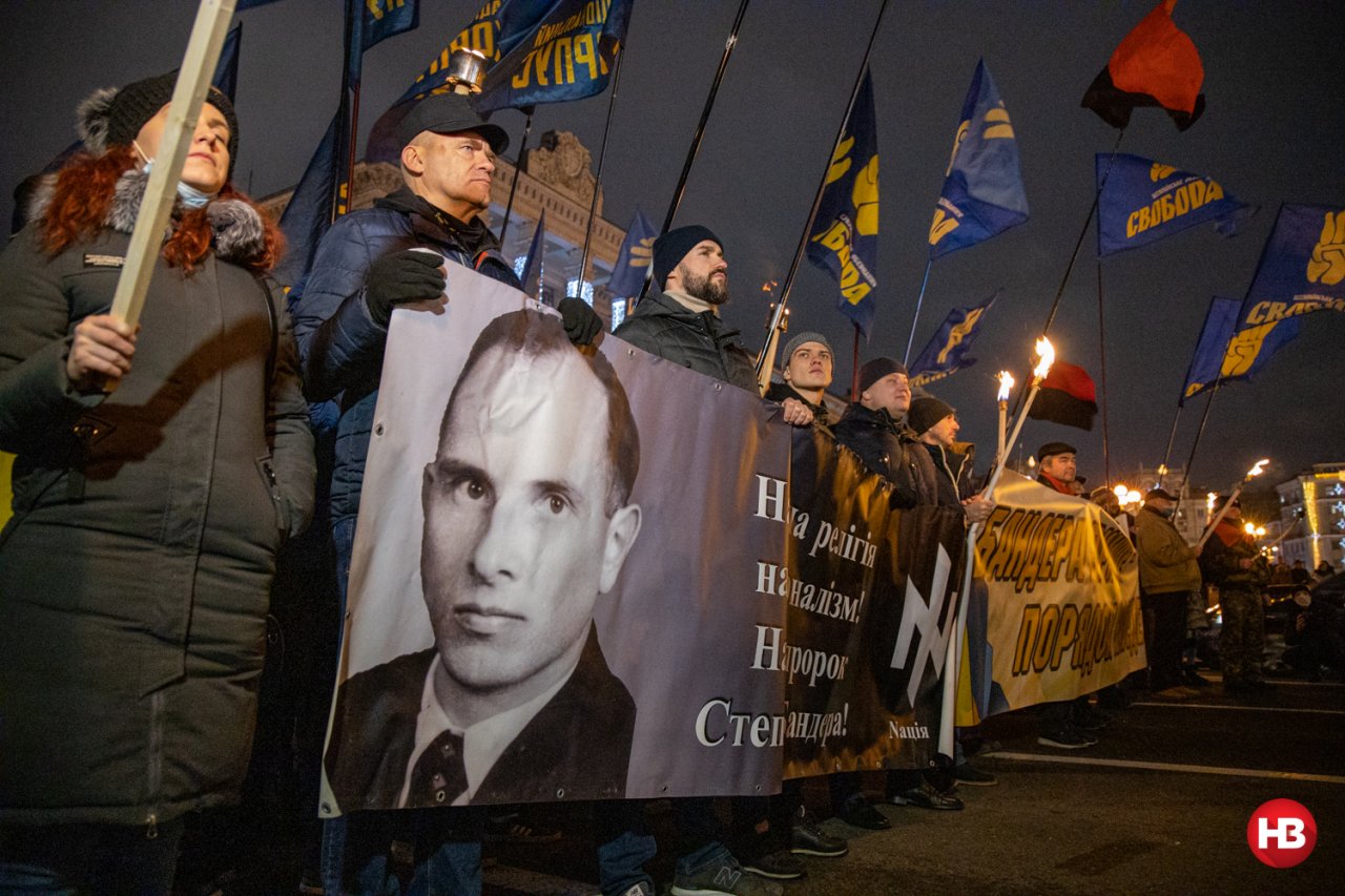 Марш бандеры. Бандера прийде. Марш националистов в Киеве. Парад националистов. Шествие Бандеры.