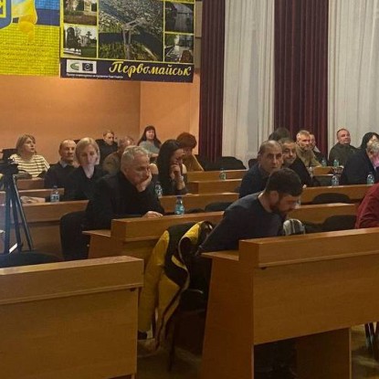 Засідання сесії. Фото: Первомайської міської ради