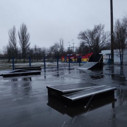 Частково оновлений скейт-парк станом на ранок 16 січня, Фото: «НикВести»