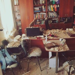 A sports school in Mykolaiv destroyed by the Russians, photo - instagram.com/spartabox