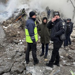 Последствия атаки Харькова 23 января 2023 года, Фото: Сергей Болвинов