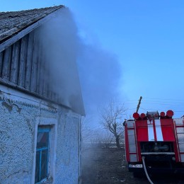 Пожежа житлового будинку у Вознесенському районі. Фото: ДСНС Миколаївської області