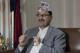 Nepal's Foreign Minister Narayan Prakash Saud. Photo: The Associated Press