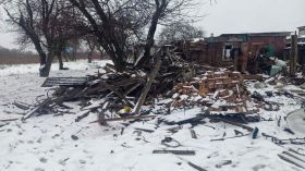 The house that was hit by a Russian projectile, photo: Suspilne