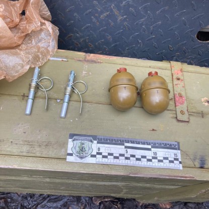 Житель Снегиревки хранил взрывчатку и патроны. Фото: Нацполиция в Николаевской области