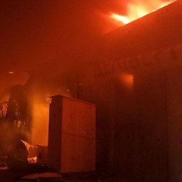 На Миколаївщині виникла пожежа внаслідок обстрілу