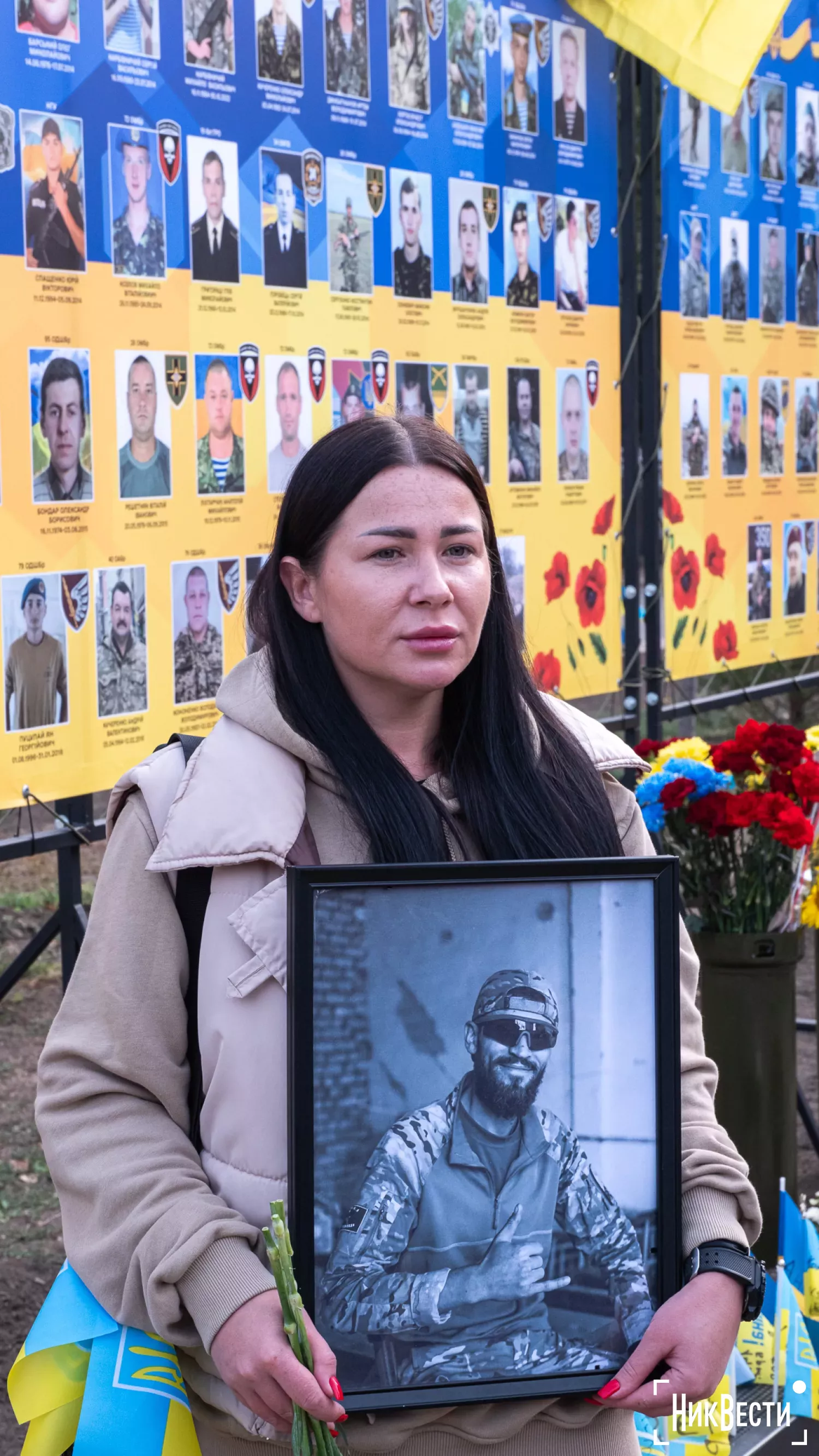 Families of fallen soldiers opened the Alley of Glory in Mykolaiv. Photo «NikVesti"