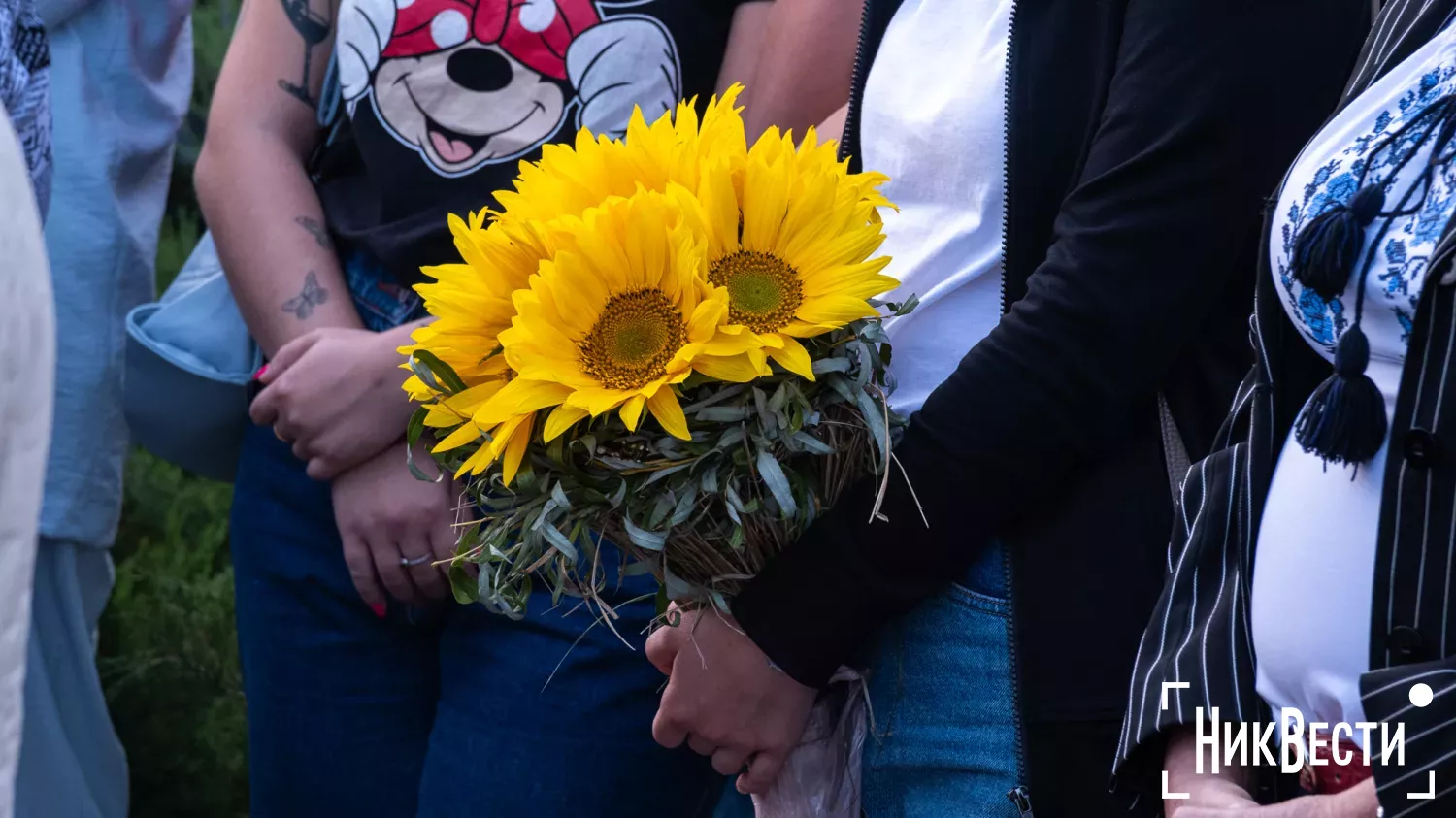 Families of fallen soldiers opened the Alley of Glory in Mykolaiv. Photo «NikVesti"