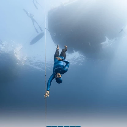 Kateryna Sadurska at the World Deep Freediving Championship in Greece, photo: published by the Ministry of Youth and Sports of Ukraine