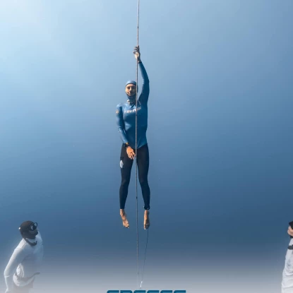 Kateryna Sadurska at the World Deep Freediving Championship in Greece, photo: published by the Ministry of Youth and Sports of Ukraine