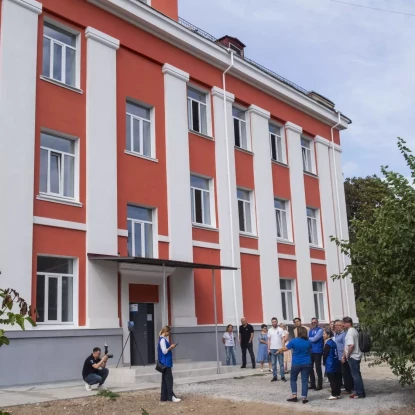 UNDP in Mykolaiv inspected the completion of works at the Mykolaiv Vocational Physical Education College, photo: «NikVesti"