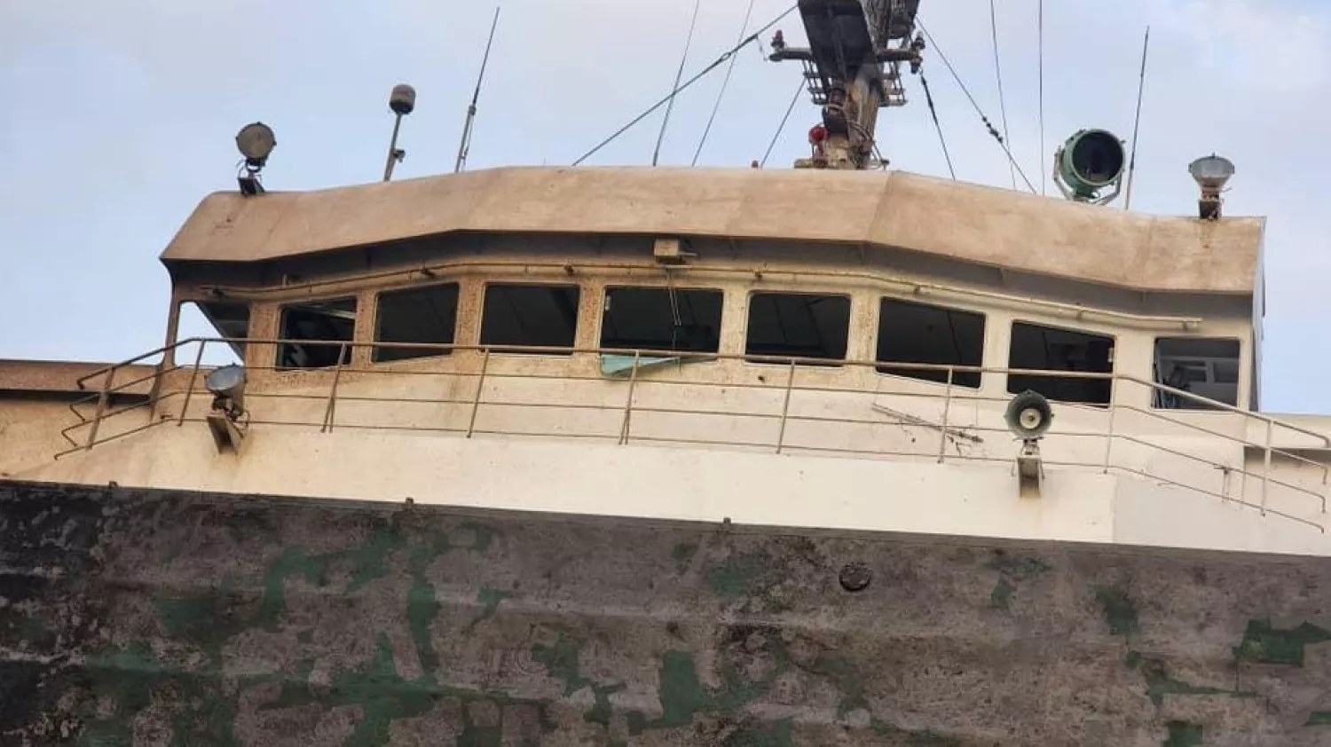 A ship damaged by the Russian attack on Odesa on October 6, photo: Ministry of Development of Communities and Territories of Ukraine