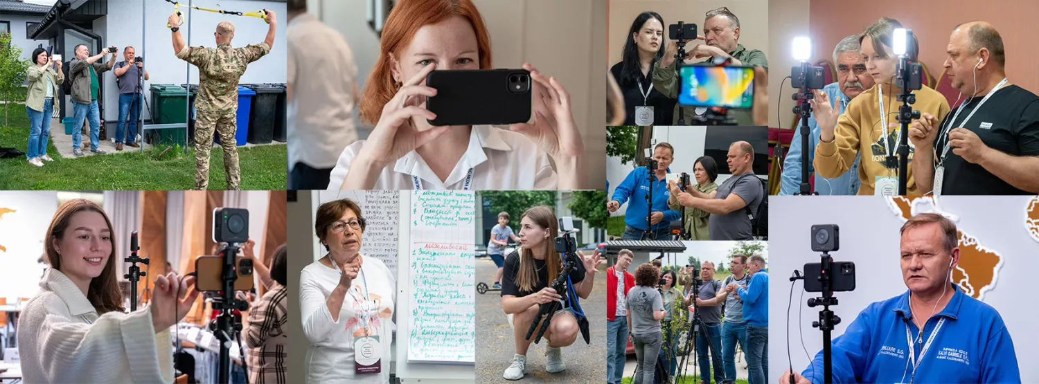 Training as part of the project to increase the sustainability of Ukrainian media, Photo: Facebook IRMI