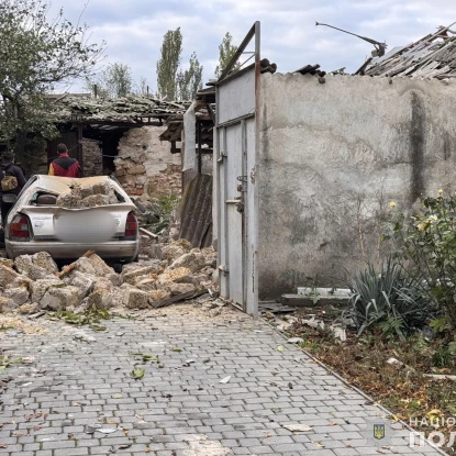 Consequences of the flight to Mykolaiv on October 15, photo: National Police of the Mykolaiv region