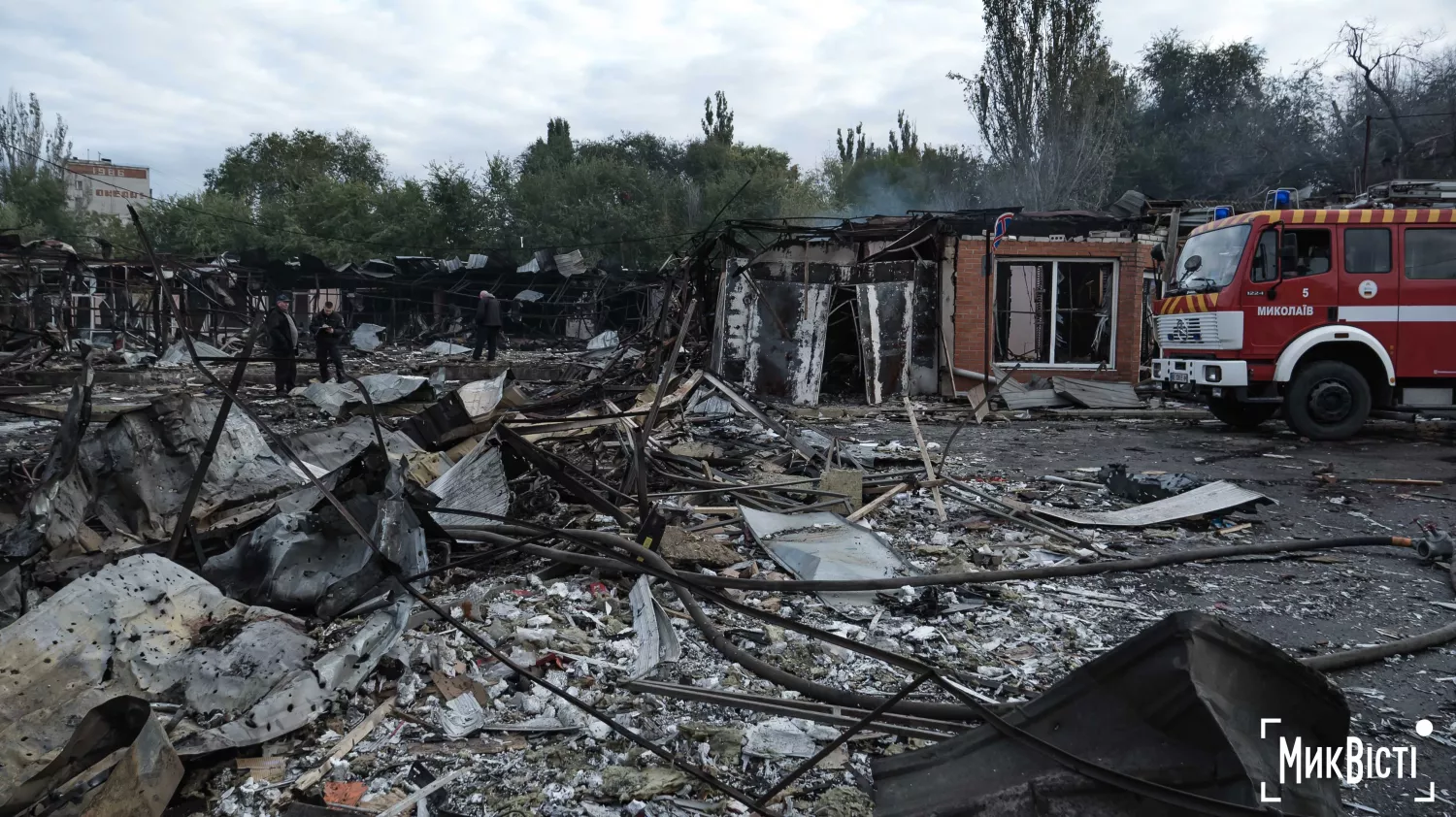 Consequences of the night attack on Mykolaiv on October 15, 2024. Photo: «NikVesti"