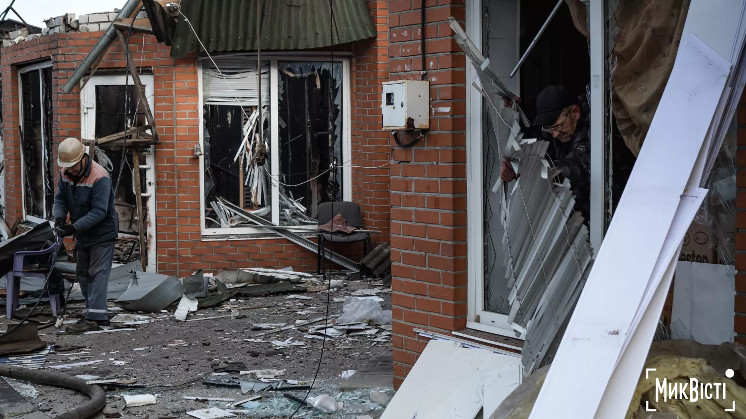 Consequences of the night attack on Mykolaiv on October 15, 2024. Photo: «NikVesti"