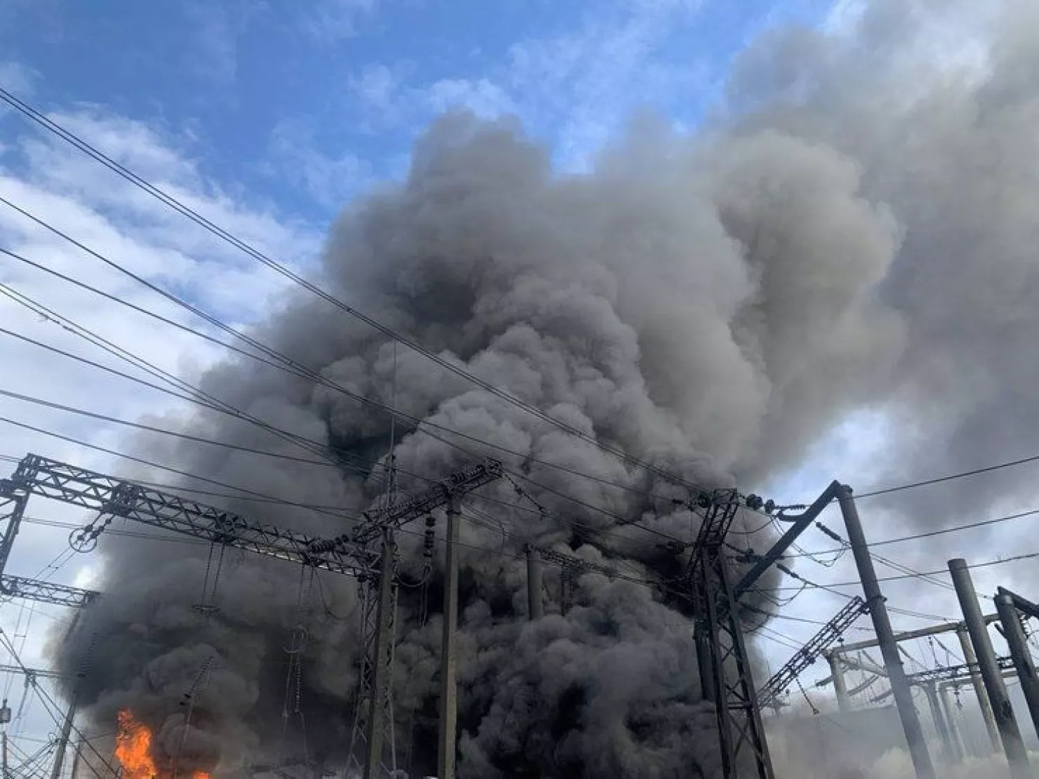 Illustrative photo of an energy strike. Photo: Ukraine Front Line