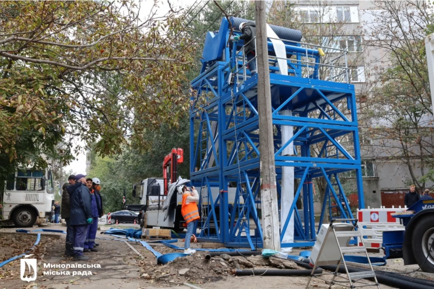 У Миколаєві почали використовувати сучасну технологію для відновлення каналізації, фото: Миколаївська міська рада