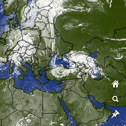 Windy satellite cloud cover map