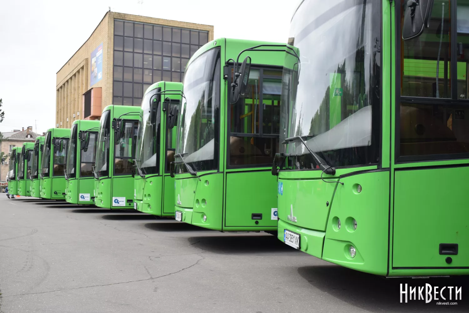 Leased buses for Mykolaiv, May 2019, archival photo «NikVesti"