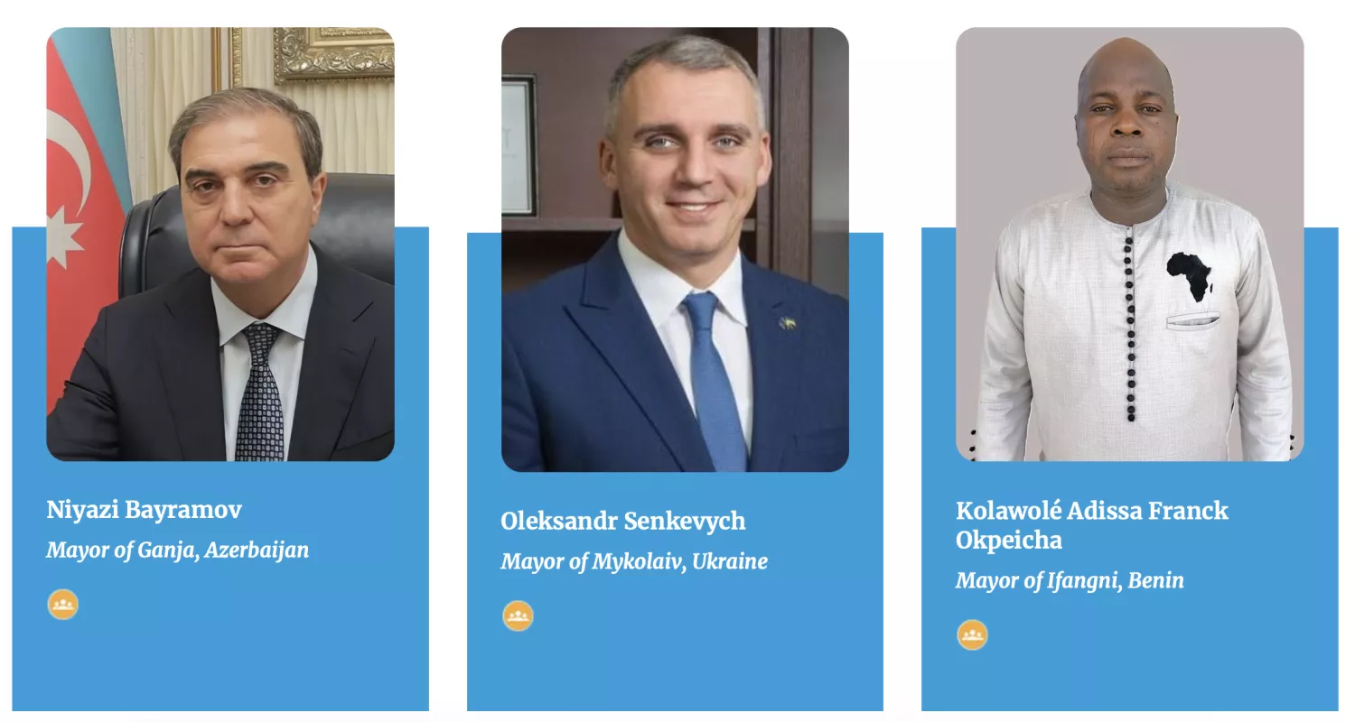 The Mayor of Mykolaiv Oleksandr Sienkovych took part in the forum of mayors in Geneva. Screenshot from the UNECE website