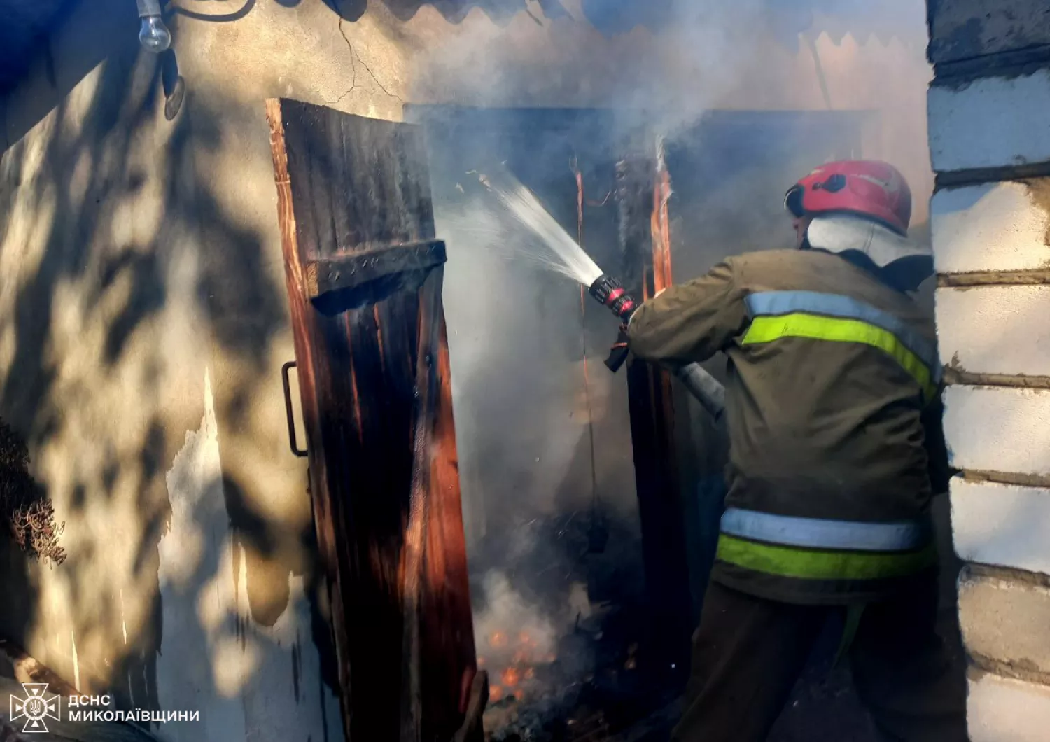 У Новій Одесі сталось дві пожежі 21 жовтня. Фото: ДСНС