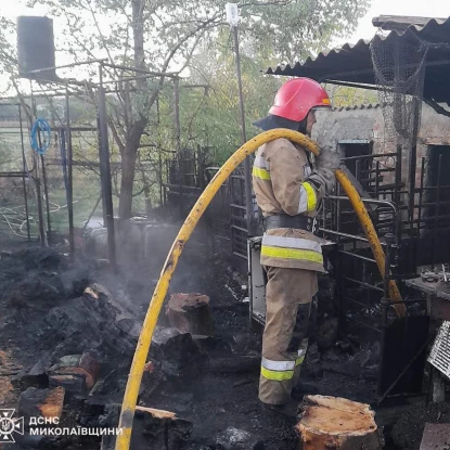 Пожежа у Миколаєві 23 жовтня, фото: ДСНС Миколаївщини