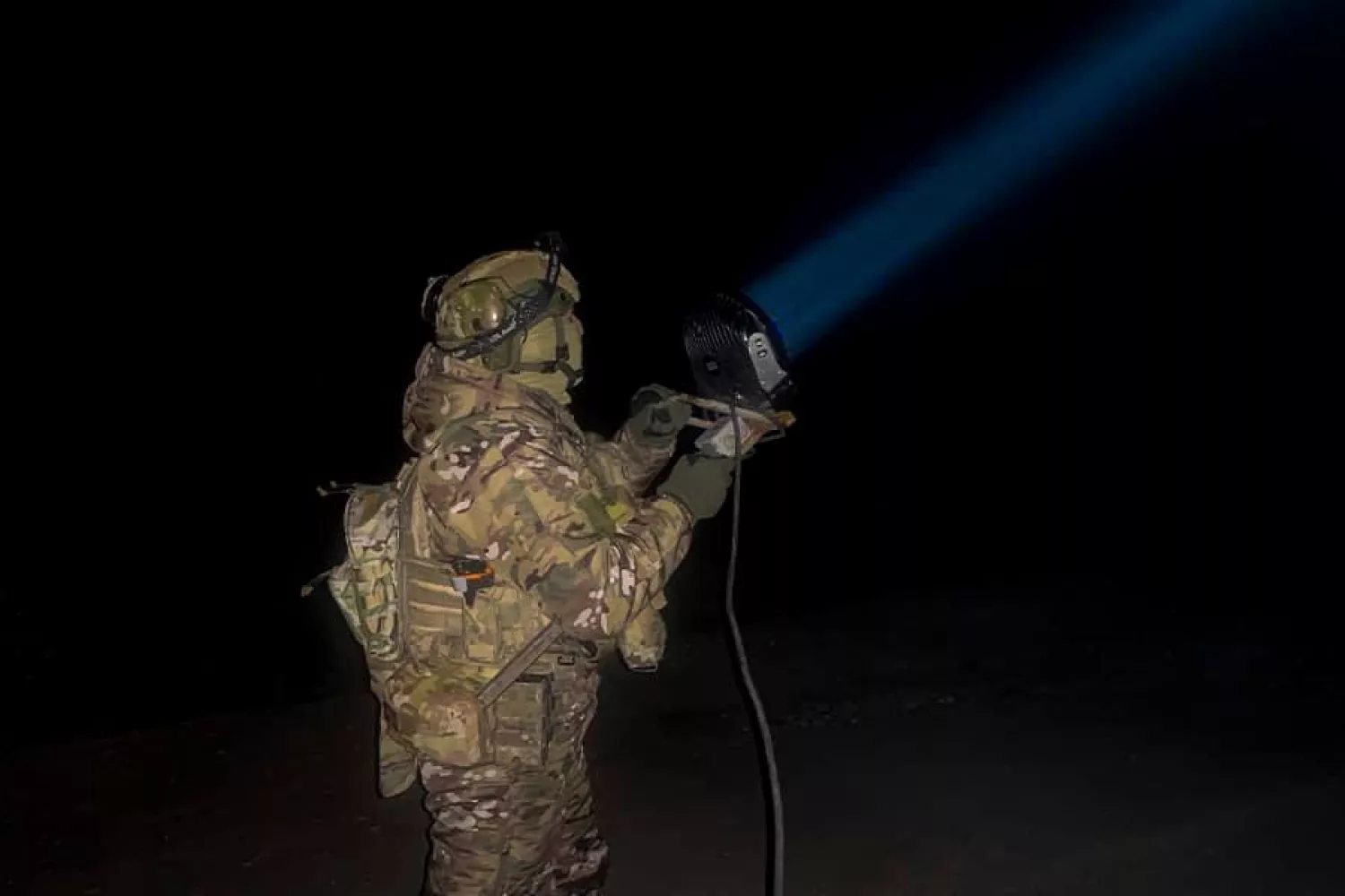 Night duty. Photo: press service of the 19th Mykolaiv Public Order Regiment of the National Guard of Ukraine