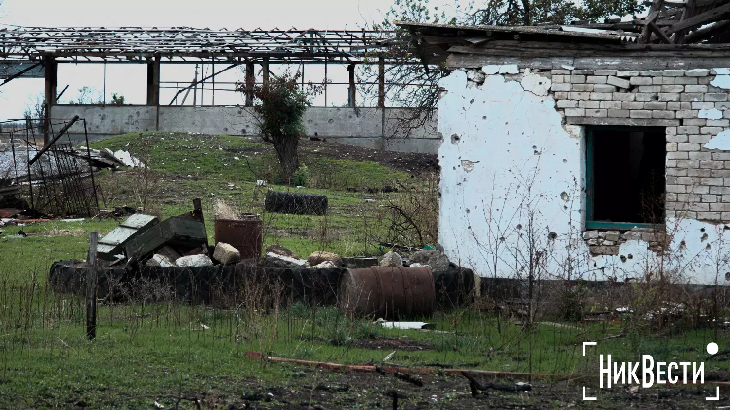 The mined village of Bezymenne in the Mykolaiv Region. Photo «NikVesti"