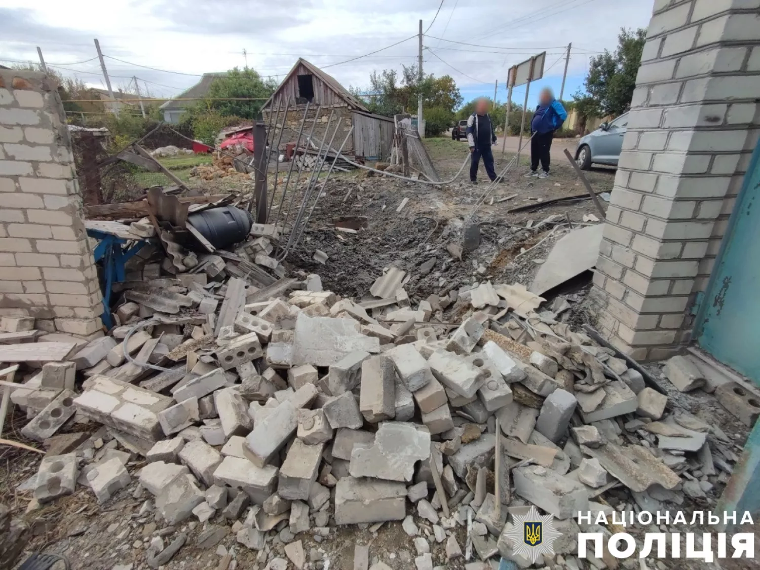 Consequences of shelling in Kherson Region, photo: National Police