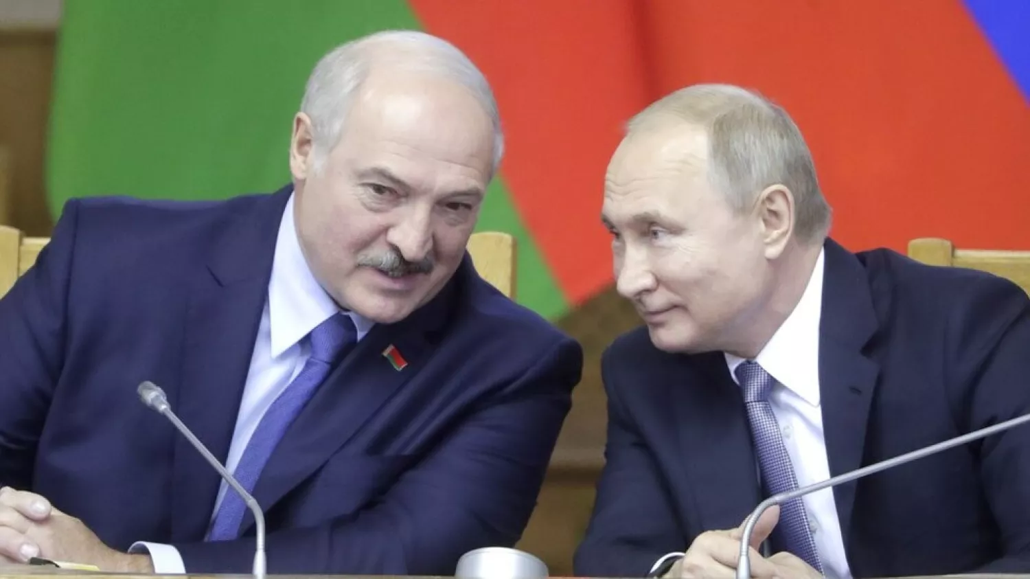 Leaders of Russia and Belarus, Vladimir Putin and Oleksandr Lukashenko, TASS photo